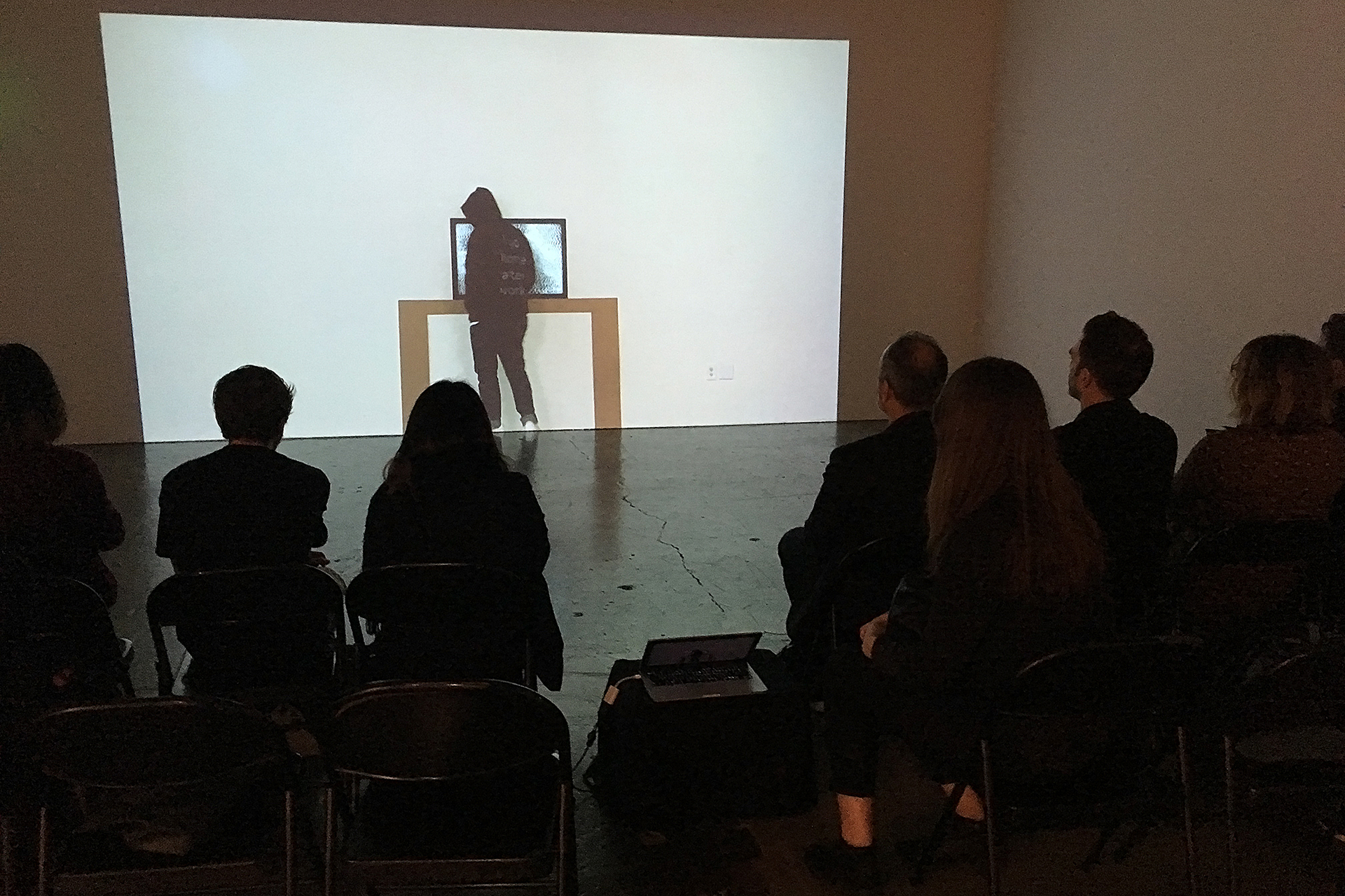 Installation within the space and with an audience audience